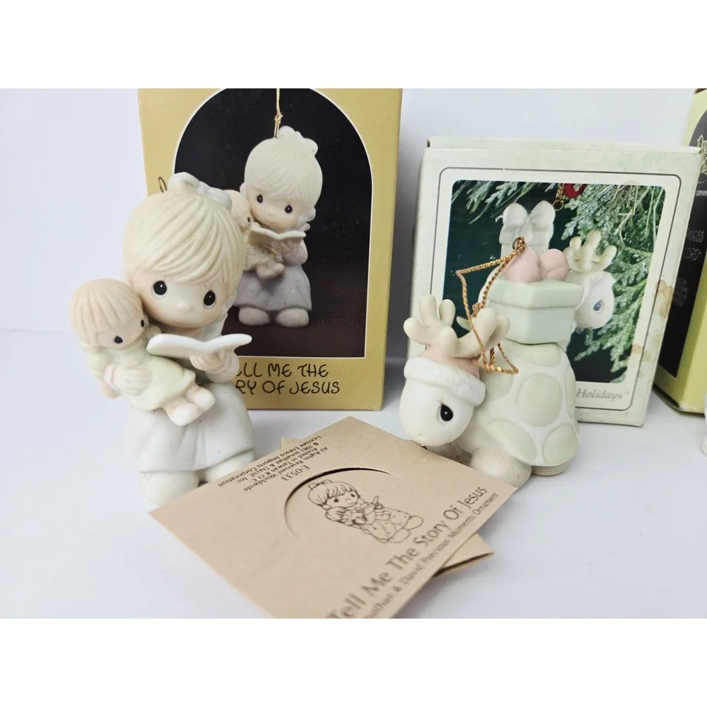 Precious Moments Christmas ornament w/ boxes lot 1‎